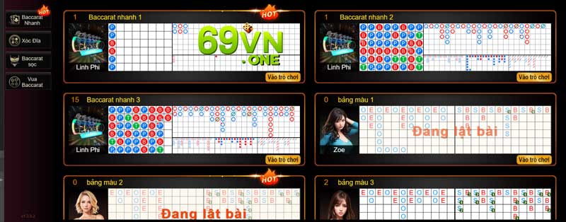 trò chơi tại TP CASINO